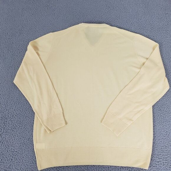 Vineyard Vines Sweater Mens Extra Large Yellow New Merino Wool Italian Yarn‎ XL - Picture 11 of 13
